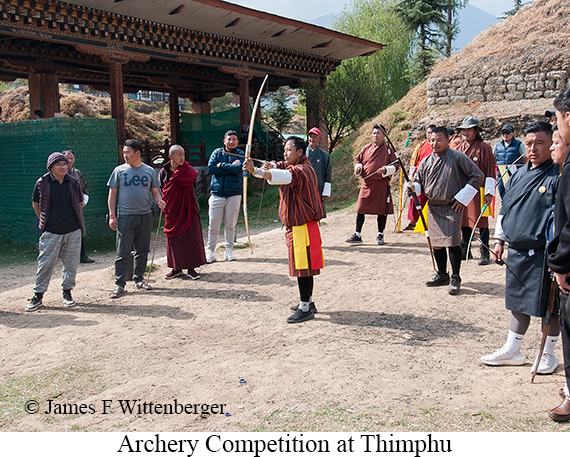 Archery competition at Thimphu - © James F Wittenberger and Exotic Birding LLC