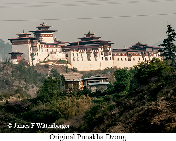 Original Punakha Dzong - © James F Wittenberger and Exotic Birding LLC